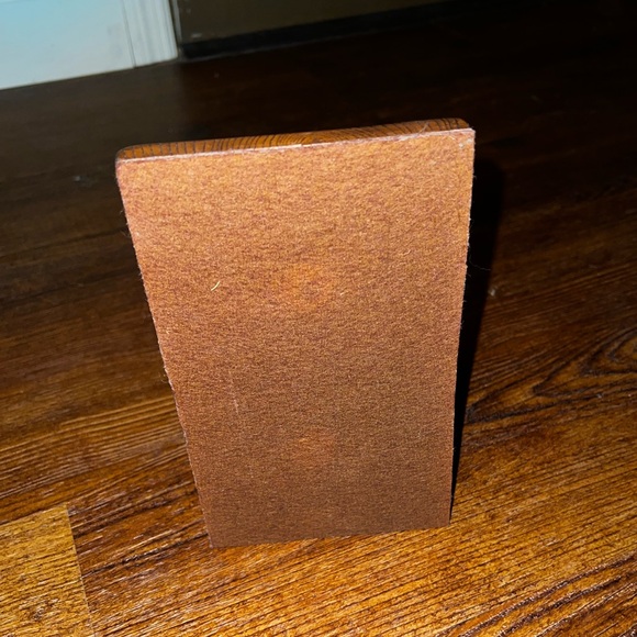 Vintage Gold Scroll Brass Metal Bookend Wooden Plank - Picture 6 of 8